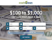 Tablet Screenshot of cashloanguide.com